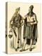 Bronze Age Costume: Barbaric Couple of Europe. 19Th Century Coloring Engraving.-null-Premier Image Canvas