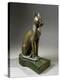 Bronze and Gold Statuette of Goddess Bastet as a Cat, also known as the Psamtik Cat-null-Premier Image Canvas