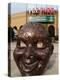 Bronze Face at PGE Park, Home of the Portland Beavers and Portland Timbers, Portland, Oregon, USA-Janis Miglavs-Premier Image Canvas