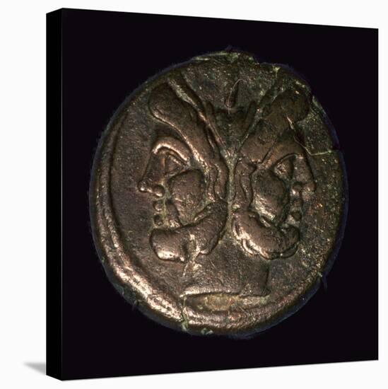 Bronze Roman republican As, 1st century. Artist: Unknown-Unknown-Premier Image Canvas