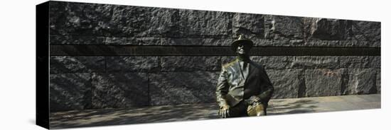 Bronze Statue of the Former Us President, Franklin Delano Roosevelt Memorial, Washington Dc, USA-null-Premier Image Canvas