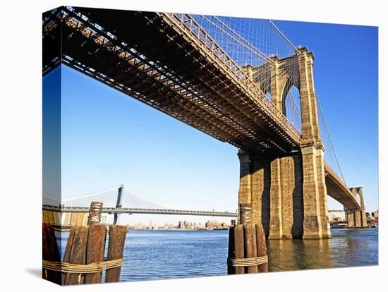 Brooklyn and Manhattan Bridges-Alan Schein-Premier Image Canvas