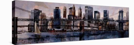 Brooklyn and Manhattan Bridges-Marti Bofarull-Stretched Canvas