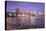 Brooklyn Bridge and Lower Manhattan/Downtown, New York City, New York, USA-Jon Arnold-Premier Image Canvas