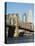 Brooklyn Bridge and Manhattan Skyline, New York City, New York, USA-Amanda Hall-Premier Image Canvas