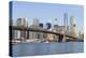 Brooklyn Bridge and Manhattan skyline, New York City, United States of America, North America-Fraser Hall-Premier Image Canvas