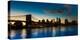 Brooklyn Bridge and Manhattan Skyline, NY, NY at Sunset-null-Premier Image Canvas