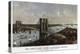 Brooklyn Bridge By Currier and Ives 1885-Vintage Lavoie-Premier Image Canvas