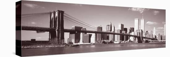 Brooklyn Bridge, Hudson River, New York City, New York State, USA-null-Premier Image Canvas