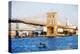 Brooklyn Bridge III - In the Style of Oil Painting-Philippe Hugonnard-Premier Image Canvas