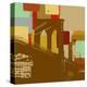 Brooklyn Bridge in New York-Yashna-Stretched Canvas