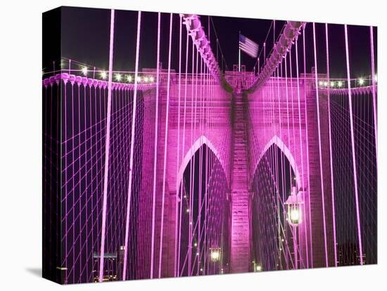 Brooklyn Bridge Lit Purple-Alan Schein-Premier Image Canvas