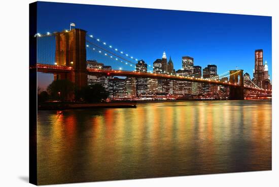 Brooklyn Bridge LowerManhattan-null-Stretched Canvas