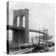 Brooklyn Bridge, New York, USA, Late 19th Century-William H Rau-Premier Image Canvas