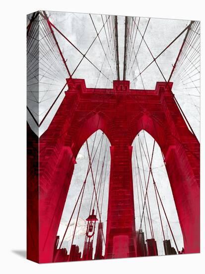 Brooklyn Bridge Red-null-Premier Image Canvas