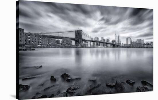 Brooklyn Bridge-Javier De La-Stretched Canvas