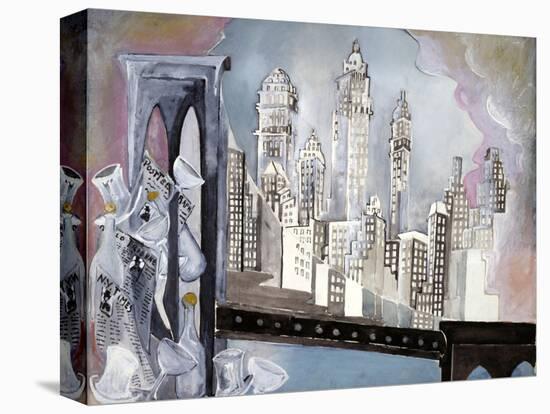Brooklyn Bridge-Zelda Fitzgerald-Stretched Canvas