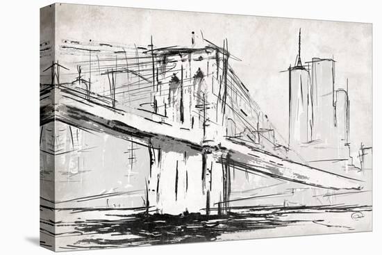 Brooklyn Sketch-OnRei-Stretched Canvas