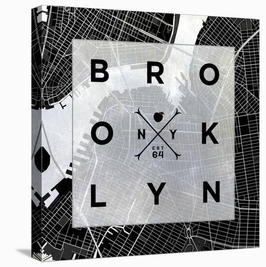 Brooklyn Square BW-SD Graphics Studio-Stretched Canvas