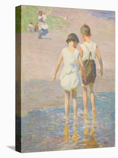Brother and Sister, C.1915 (Oil on Canvas)-Edward Henry Potthast-Premier Image Canvas