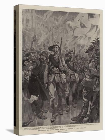 Brothers in Arms Meet Again, a Scene in the Strand-William T. Maud-Premier Image Canvas