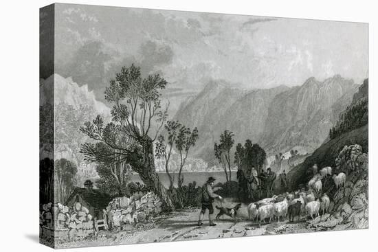 Brothers' Water, Lake District-Thomas Allom-Stretched Canvas