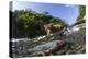 Brown Bear and Underwater Salmon, Katmai National Park, Alaska-null-Premier Image Canvas