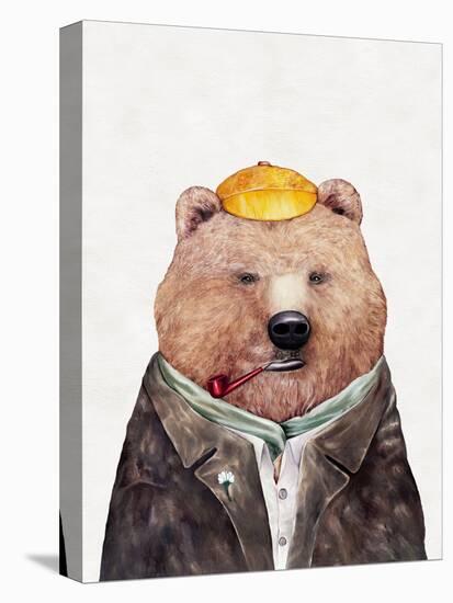 Brown Bear-Animal Crew-Stretched Canvas