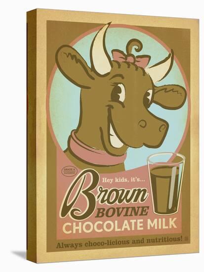 Brown Bovine Chocolate Milk-Anderson Design Group-Stretched Canvas