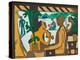 Brown Figures in a Café, 1928-1929-Ernst Ludwig Kirchner-Premier Image Canvas