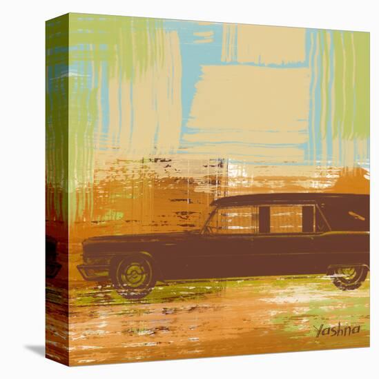 Brown Retro Car II-Yashna-Stretched Canvas
