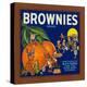 Brownies Brand Citrus Crate Label - Lemon Cove, CA-Lantern Press-Stretched Canvas