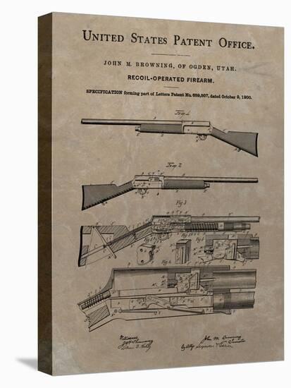 Browning Recoil Firearm, 1900--Dan Sproul-Stretched Canvas