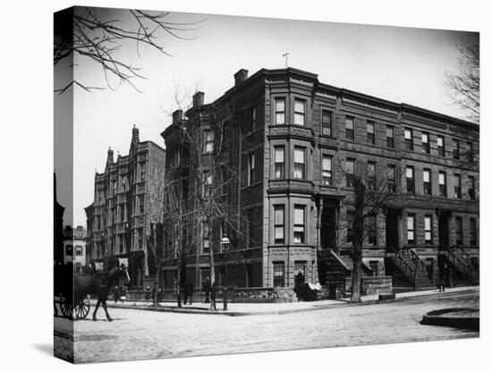 Brownstone Apartment Building at the Corner of Brooklyn Ave. and Pacific St-Wallace G^ Levison-Premier Image Canvas