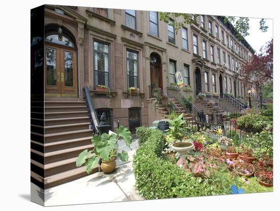 Brownstone in Brooklyn, New York, USA-Lynn Seldon-Premier Image Canvas