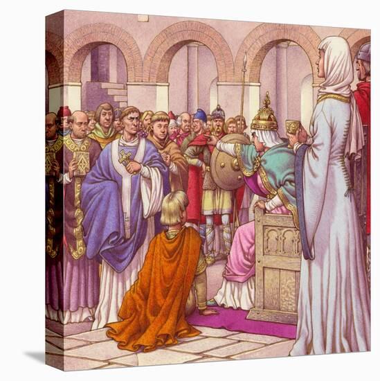 Brunehilda, Queen of the Burgundians, Expells Columbanus-Pat Nicolle-Premier Image Canvas