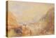 Brunnen from the Lake of Lucerne, 1845 (W/C & Bodycolour on Paper)-Joseph Mallord William Turner-Premier Image Canvas