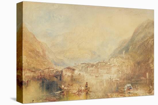 Brunnen from the Lake of Lucerne, 1845 (W/C & Bodycolour on Paper)-Joseph Mallord William Turner-Premier Image Canvas