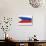 Brushstroke Flag Philippines-robodread-Stretched Canvas displayed on a wall