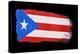 Brushstroke Flag Puerto Rico-robodread-Stretched Canvas