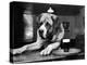 Bryan the St. Bernard Dog Enjoys a Pint, February 1956-null-Premier Image Canvas