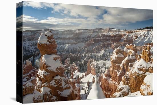 Bryce Canyon Amphitheater, Bryce Canyon NP in Snow, Utah-Howie Garber-Premier Image Canvas