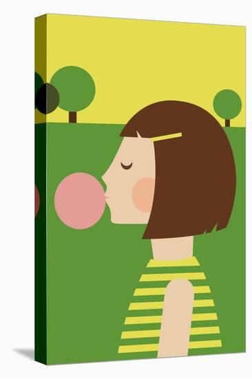 Bubblegum Girl-Dicky Bird-Premier Image Canvas