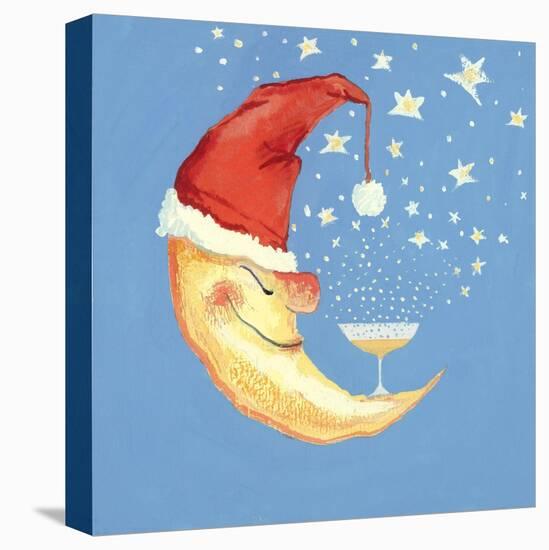 Bubbly Christmas Moon-David Cooke-Premier Image Canvas