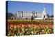 Buckingham Palace and Queen Victoria Monument with Tulips, London, England, United Kingdom, Europe-Stuart Black-Premier Image Canvas