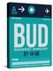 BUD Budapest Luggage Tag II-NaxArt-Stretched Canvas