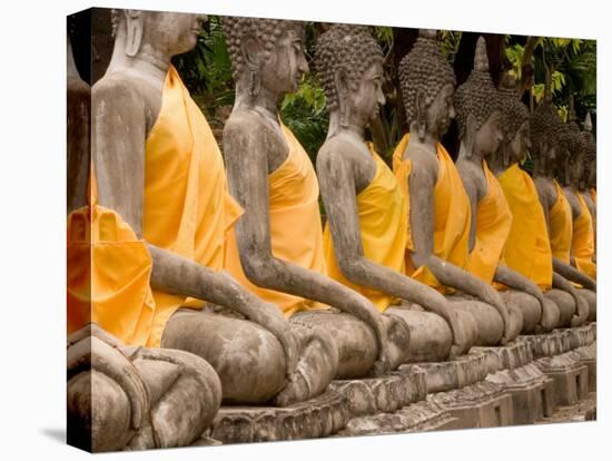 Buddha at Ayuthaya, Siam, Thailand-Gavriel Jecan-Premier Image Canvas