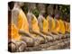 Buddha at Ayuthaya, Siam, Thailand-Gavriel Jecan-Premier Image Canvas
