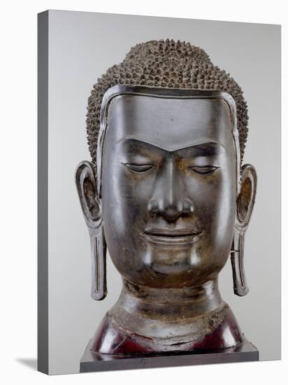 Buddha Head, Ayutthaya Culture, U Thong Style-null-Premier Image Canvas