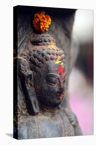 Buddha statue, Buddhist shrine in the street, Kathmandu, Nepal, Asia-Godong-Premier Image Canvas